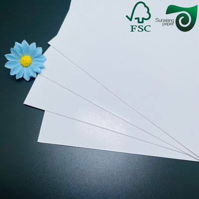 FSC 58gsm 60gsm LWC Paper Light Weight Coated White Paper Double Sides Gloss