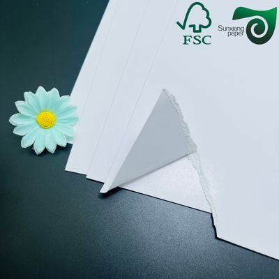 FSC 58gsm 60gsm LWC Paper Light Weight Coated White Paper Double Sides Gloss