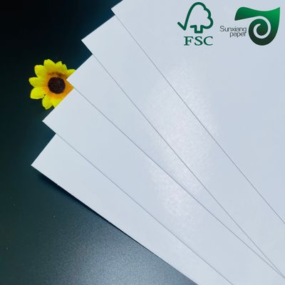 FSC Eco Friendly Material 350gsm C1S Food Safe Single Side Coated White Cardboard Premium