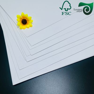 FSC Recyclable White C2S Coated Art Paper 300gsm 350gsm High Gloss Polished Finish