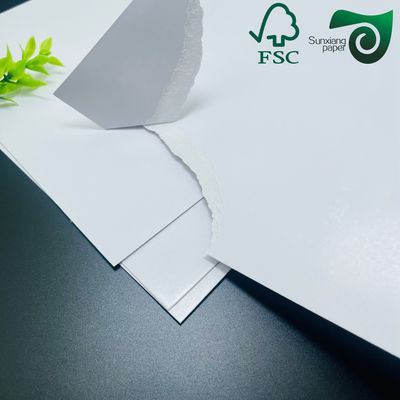 FSC Recyclable White C2S Coated Art Paper 300gsm 350gsm High Gloss Polished Finish