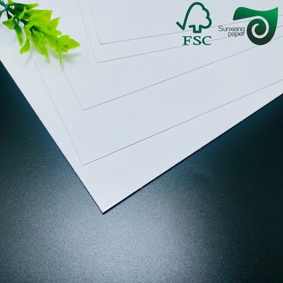 FSC 320gsm 350gsm  C2S Glossy Art Board Double Sided White For Offset Printing