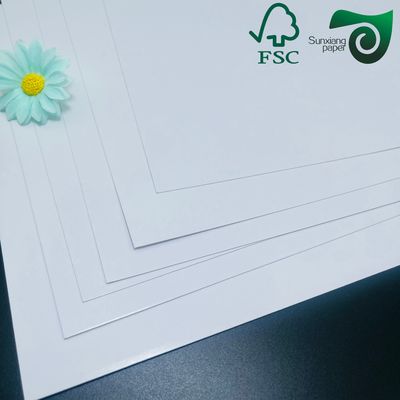 FSC Certified Recyclable White C2S Coated Paper 300gsm 350gsm  Highly Polished