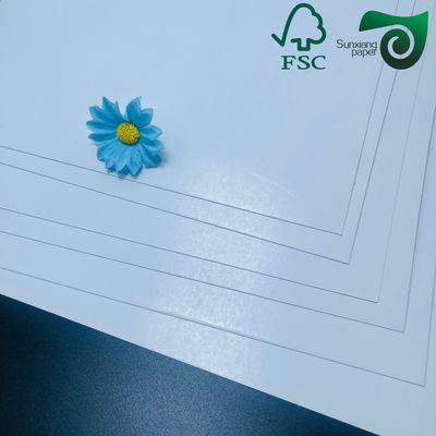 FSC Certified Recyclable White C2S Coated Paper 300gsm 350gsm  Highly Polished