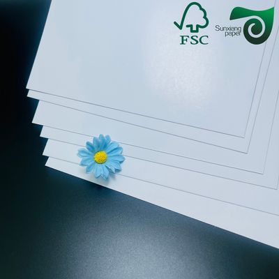 FSC Certified Recyclable White C2S Coated Paper 300gsm 350gsm  Highly Polished