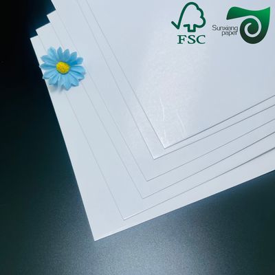 FSC Certified 170gsm 180gsm Double Side Coated  C2S Art Paper Virgin Wood Pulp For Trademarks