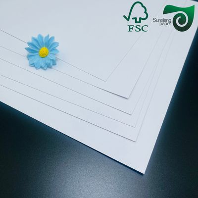 FSC 128gsm C2S Double Side Coated Book Paper High Gloss 100% Virgin Wood Pulp