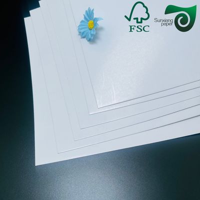 FSC 128gsm C2S Double Side Coated Book Paper High Gloss 100% Virgin Wood Pulp