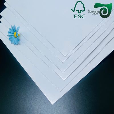FSC 320gsm 350gsm  C2S Glossy Art Board Double Sided White For Offset Printing