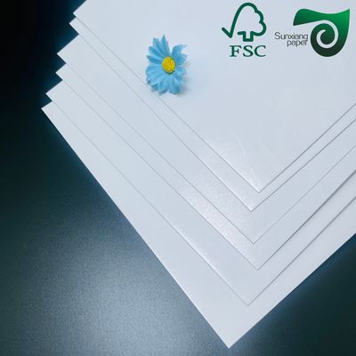 FSC Certified Coated Gloss Digital Printing Paper 128gsm 150gsm Ideal For Menus  Promotional Materials