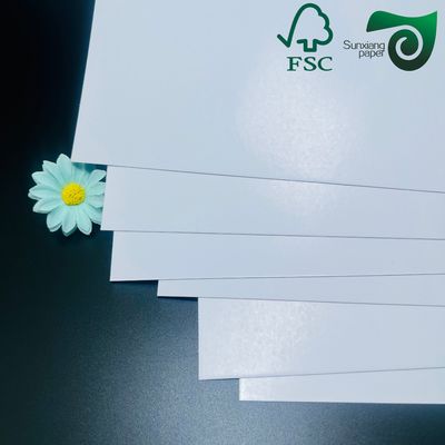 FSC Certified Coated Gloss Digital Printing Paper 128gsm 150gsm Ideal For Menus  Promotional Materials