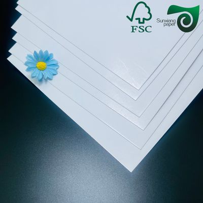 FSC Certified Recyclable White C2S Coated Paper  300gsm 350gsm  Highly Polished