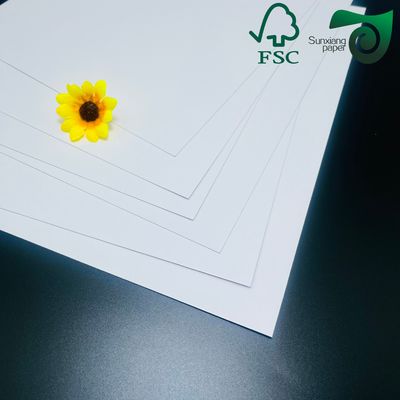 Double Sided Gloss FSC American Bristol Paper Board  250gsm 300gsm Sheet Printing Ready