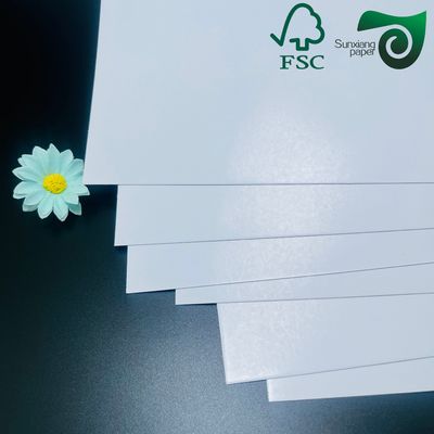 FSC Certified 250gsm 300gsm Double Sided Glossy American Bristol Paper Board Ideal For Sheet Printing
