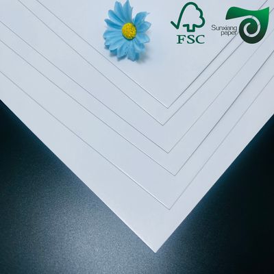 FSC Certified 250gsm 300gsm Double Sided Glossy American Bristol Paper Board Ideal For Sheet Printing