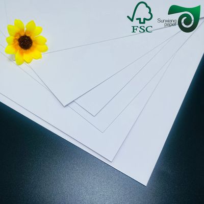 FSC Certified 250gsm 300gsm Double Sided Glossy American Bristol Paper Board Ideal For Sheet Printing