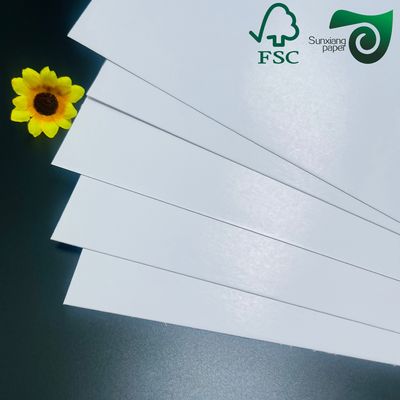 FSC Certified 300gsm 350gsm Recyclable White C2S Coated Art Paper Highly Polished Finish