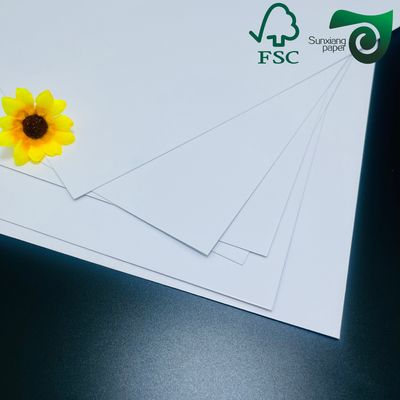 FSC Certified 250gsm 300gsm Double Sided Glossy American Bristol Paper Board Ideal For Sheet Printing