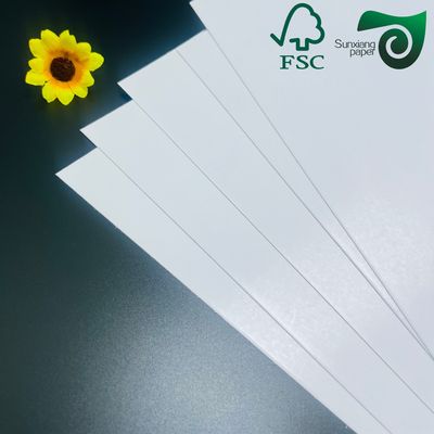 FSC Certified 300gsm 350gsm Recyclable White C2S Coated Art Paper Highly Polished Finish