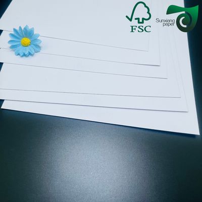 FSC Certified 300gsm 350gsm Recyclable White C2S Coated Art Paper Highly Polished Finish