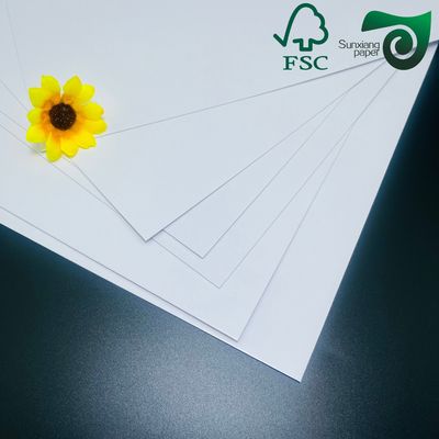 FSC 100grs 128grs 157grs White Coated Cardboard Brilliant Coated Face C2S Couche Paper