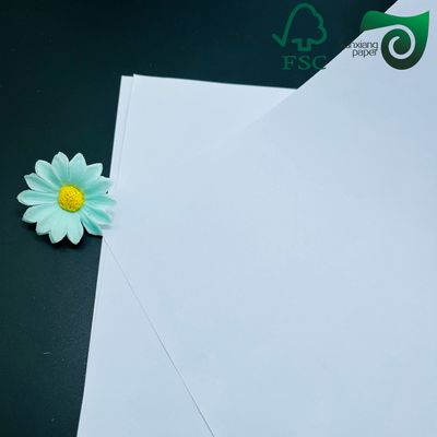 FSC Certified 70gsm 80gsm   Virgin White Kraft Paper  Rolls Sheets For Printing Packaging