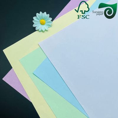 NCR Carbonless Copy Paper White Pink Yellow Blue Multi Part Bank Statement Invoice Printable Paper