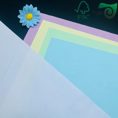 FSC Blank Carbonless Paper 48gsm 80gsm Yellow Blue Letter Size For Receipt Printing