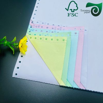 FSC Certified Carbonless Copy Paper 50gsm 55gsm CB CFB CF Sheets For Invoices Receipts