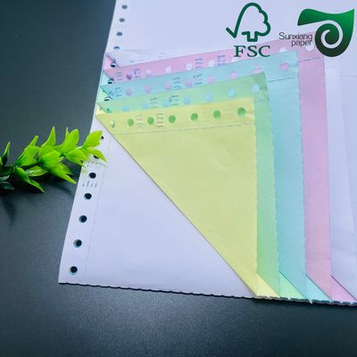 Eco Friendly Printed Carbonless NCR Paper Jumbo Roll 48gsm  55gsm 80gsm For Office Use