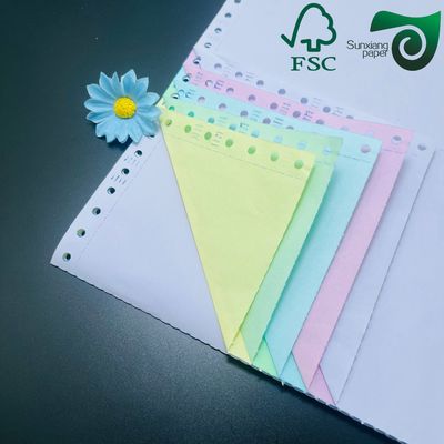 FSC SGS Certified  60gsm 80gsm Eco Friendly Carbonless Copy Paper  For Sustainable Printing