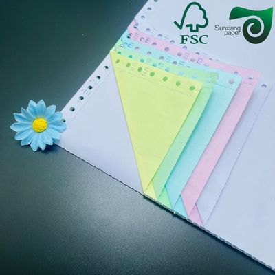 FSC SGS Certified  60gsm 80gsm Eco Friendly Carbonless Copy Paper  For Sustainable Printing