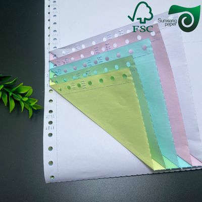 Eco Friendly Printed Carbonless NCR Paper Jumbo Roll 80gsm For Office Use