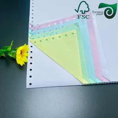 FSC SGS Certified  60gsm 80gsm Eco Friendly Carbonless Copy Paper  For Sustainable Printing