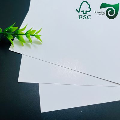 FSC Glossy Coated Digital Printing Paper 150gsm Double Sided Food Safe Virgin Pulp Paper For Premium