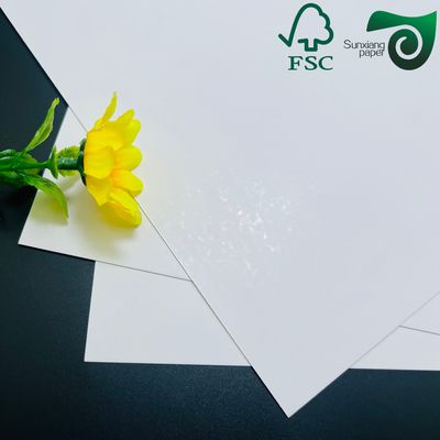 FSC Glossy Coated Digital Printing Paper 150gsm Double Sided Food Safe Virgin Pulp Paper For Premium