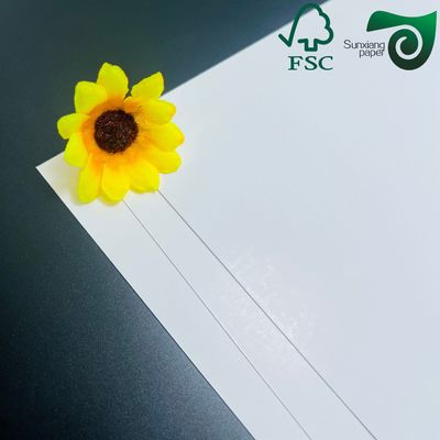 FSC Glossy Coated Digital Printing Paper 150gsm Double Sided Food Safe Virgin Pulp Paper For Premium