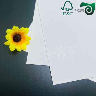 FSC 2mm Thick Recyclable Double Sided White Ivory Board High Stiffness Hangtag Grade