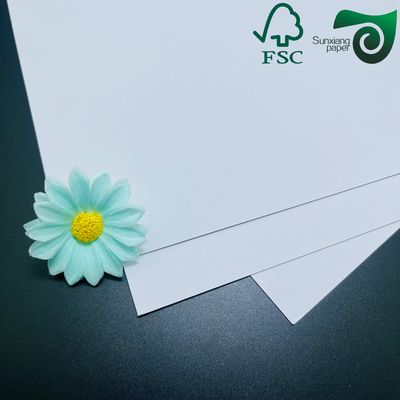 FSC 300gsm 350gsm 400gsm White PE Coated C1S Paper For Food Packaging Boxes