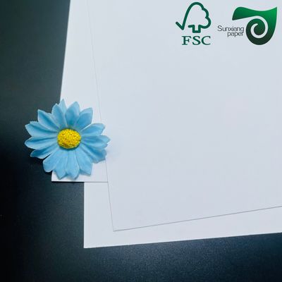FSC Certified 160gsm  Bright Uncoated White Cardstock Ultra Smooth Cover Paper