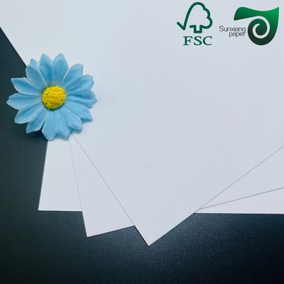 FSC Certified 160gsm  Bright Uncoated White Cardstock Ultra Smooth Cover Paper