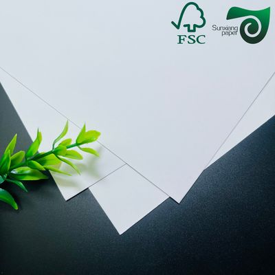 FSC Certified 160gsm  Bright Uncoated White Cardstock Ultra Smooth Cover Paper
