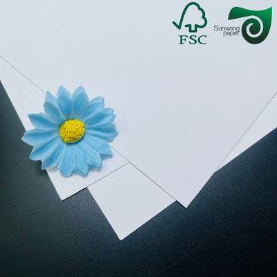 FSC Certified 160gsm  Bright Uncoated White Cardstock Ultra Smooth Cover Paper