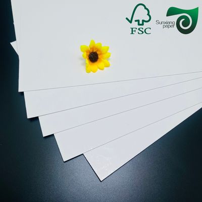 FSC Certified 350gsm Food Safe White Cardboard Single Side Coated  High Hardness