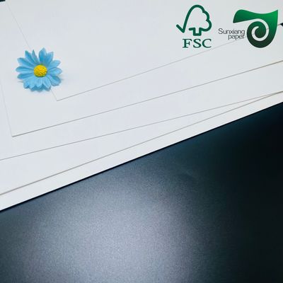 FSC Certified 350gsm Food Safe White Cardboard Single Side Coated  High Hardness