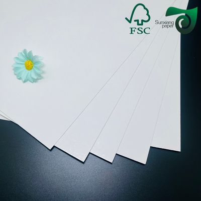 FSC 300gsm Single Side Coated Paper Ideal For Food Packaging  Takeaway Boxes  High Folding Resistance