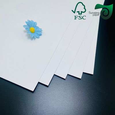 FSC 300gsm Single Side Coated Paper Ideal For Food Packaging  Takeaway Boxes  High Folding Resistance