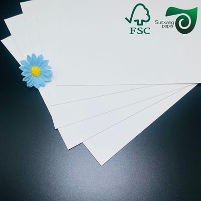 FSC Certified 350gsm Food Safe White Cardboard One Side Coating High Hardness