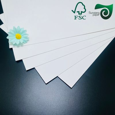 FSC Certified 350gsm Food Safe White Cardboard One Side Coating High Hardness