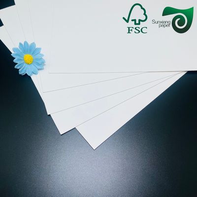 FSC Certified 350gsm Food Safe White Cardboard One Side Coating High Hardness